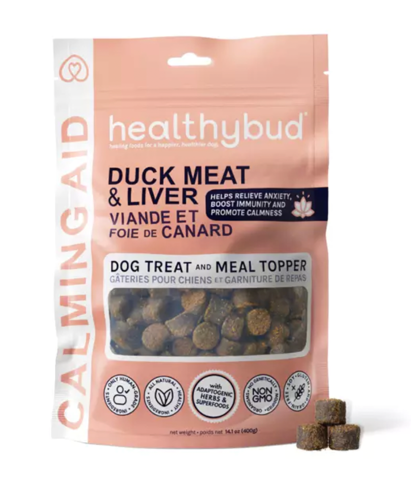 HealthyBud Calming Aid Dog Treats - Duck & Liver (4.5oz/130g)