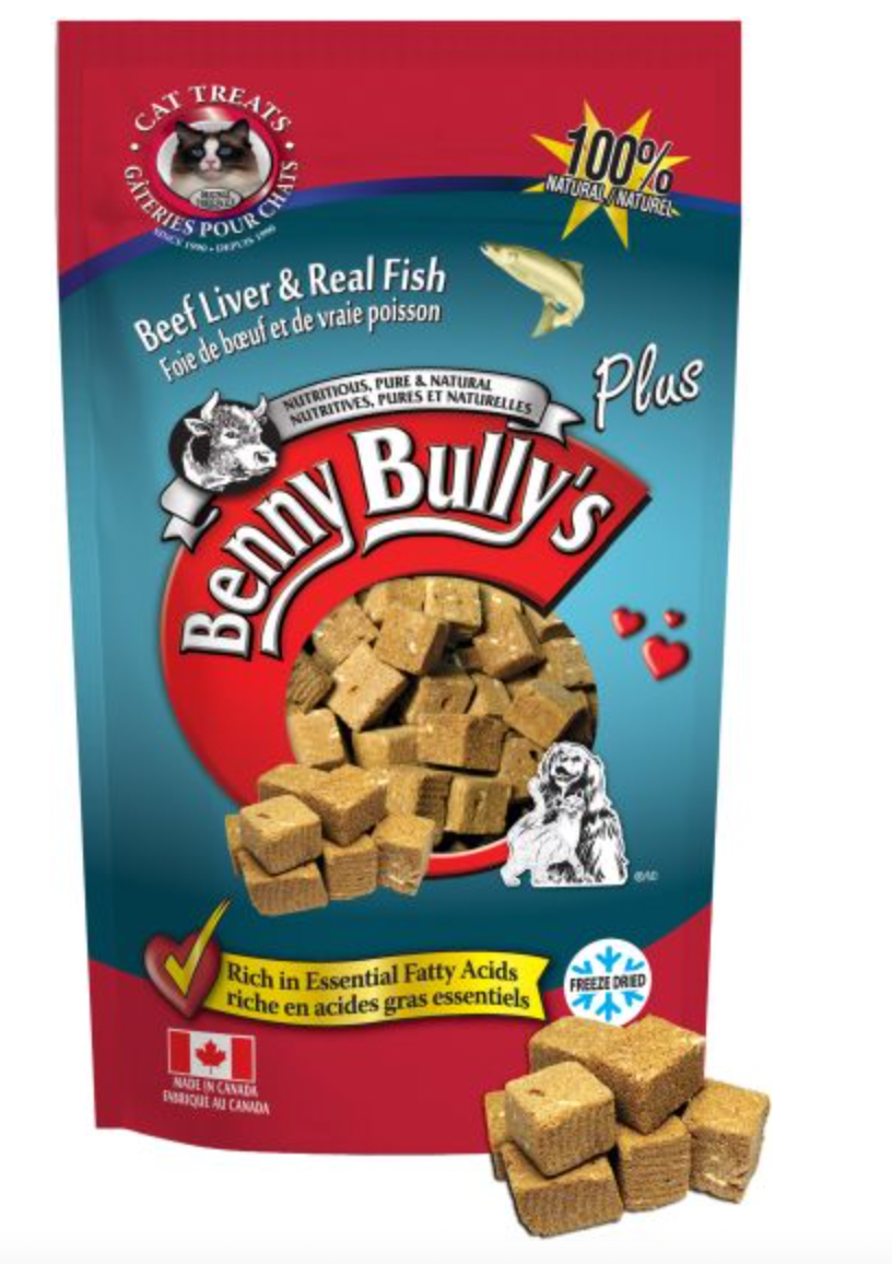Benny Bully's Beef Liver plus Fish Cat Treats (0.9oz/25g)