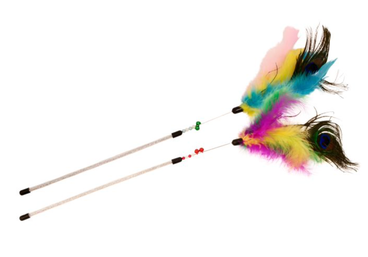 Bud'Z Feather Duster Multicoloured Cat Toy (35cm)