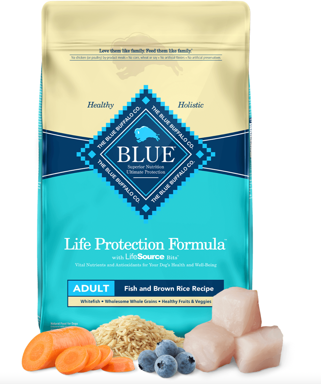 Blue Buffalo Life Protection Fish & Brown Rice Adult Dog Food