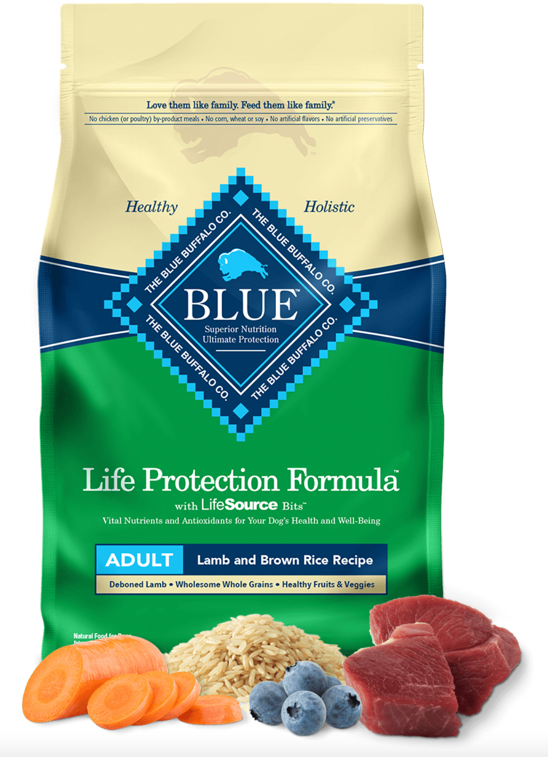 Blue Buffalo Life Protection Lamb & Brown Rice Adult Dog Food (11.8kg/26lb)
