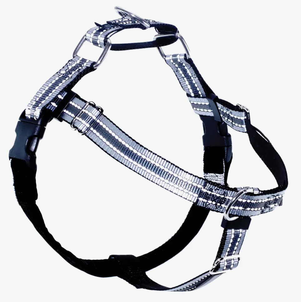 2 Hounds Reflective Freedom No-Pull Dog Harness - Black