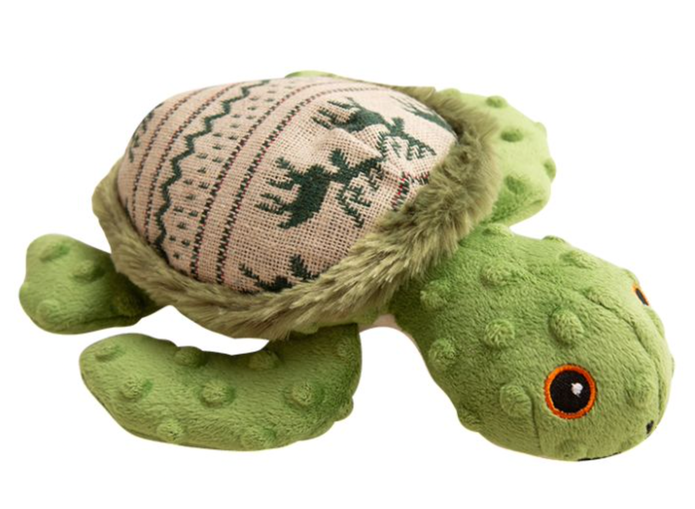 Snugarooz Holiday Holly The Turtle with Ugly Green Christmas Sweater Dog Toy