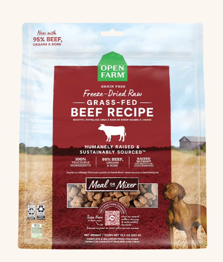 Open Farm Dog Freeze-Dried Raw Grass-Fed Beef Dog Food