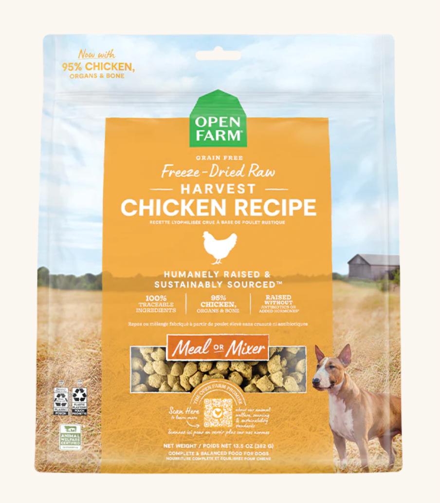 Open Farm Dog Freeze-Dried Raw Harvest Chicken Dog Food
