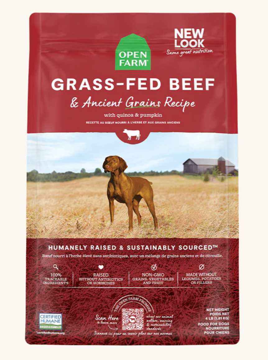 Open Farm Grass-fed Beef & Ancient Grains Dog Food