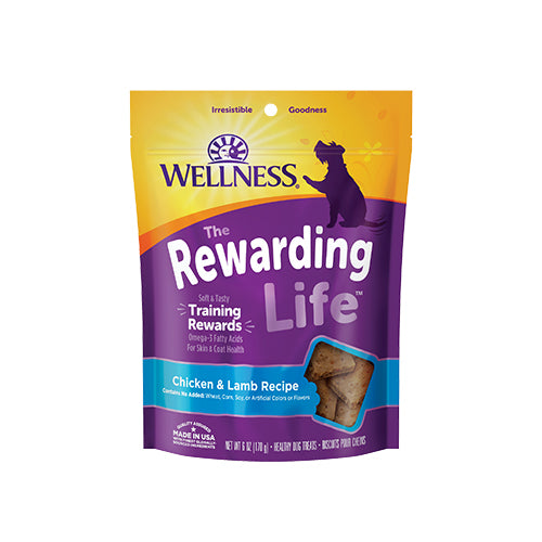 Wellness Rewarding Life Chicken & Lamb Dog Treats (6oz/170g)