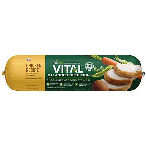 Freshpet Vital Balanced Nutrition Roll Chicken, Veg & Rice Dog Food (2.72kg/6lb)