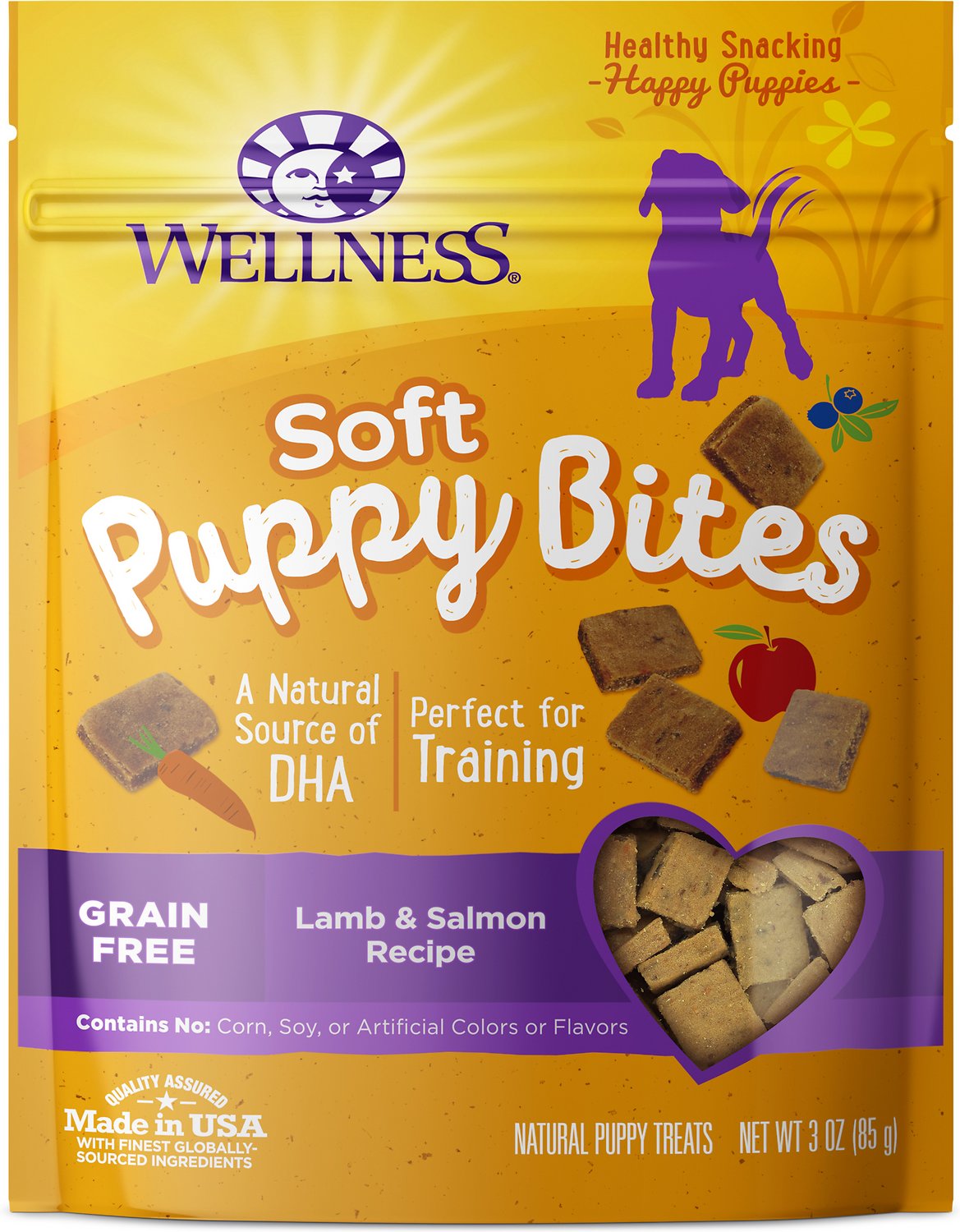 Wellness Soft Puppy Bites - Lamb & Salmon GF Dog Treats