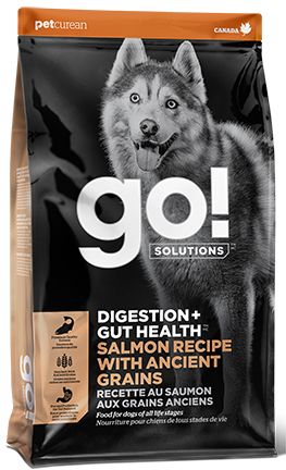 Go! Solutions Digestion Gut Health Salmon Recipe with Ancient Grains Dog Food
