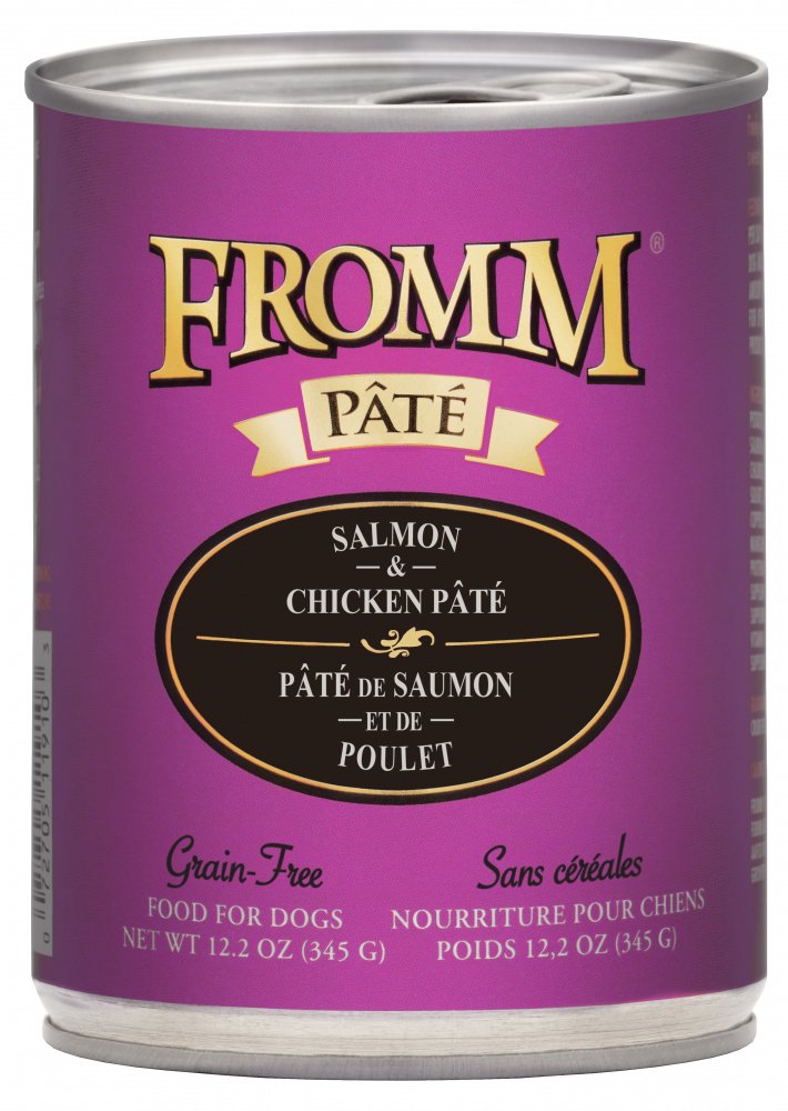 Fromm Gold Salmon & Chicken Pâté GF Canned Dog Food (12.2oz/345g)