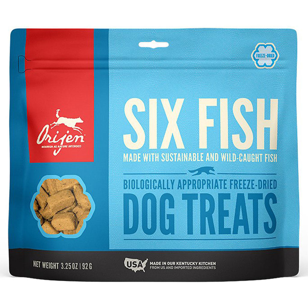 Orijen Freeze Dried Six Fish Dog Treat (3.25oz/92g)