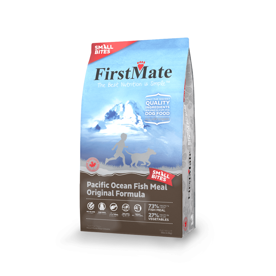 FirstMate Pacific Ocean Fish Original Formula - Small Bites GF Dog Food (6.6kg/14.5lb)