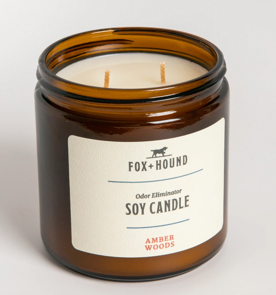 Fox + Hound Odour Eliminator Soy Candle - Amber Woods Scent