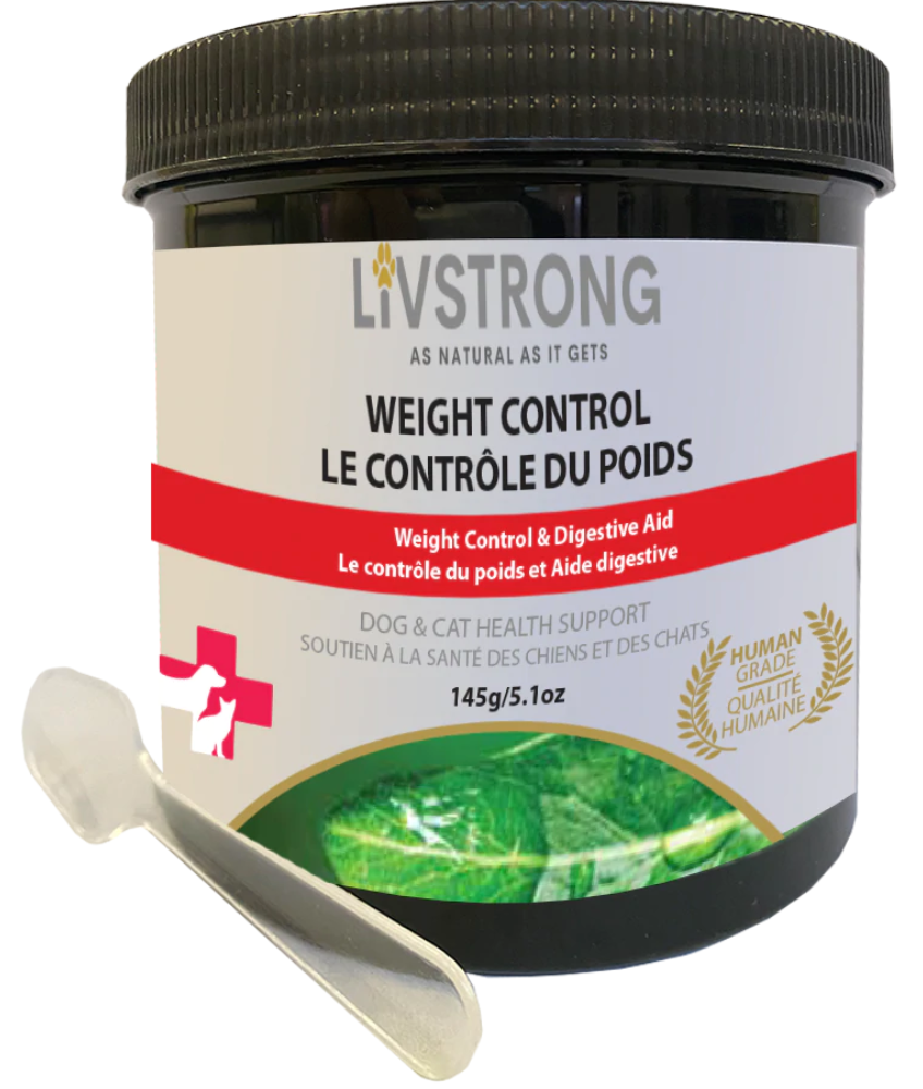 LIVSTRONG Weight Control & Digestive Aid Dog & Cat Health Support Supplement (5.1oz/145g)
