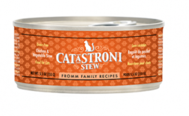 Fromm Cat-A-Stroni Chicken & Vegetable Stew GF Canned Cat Food (5.5oz/155g)