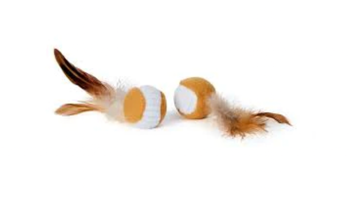 Bud'z Ball with Feather Cat Toy