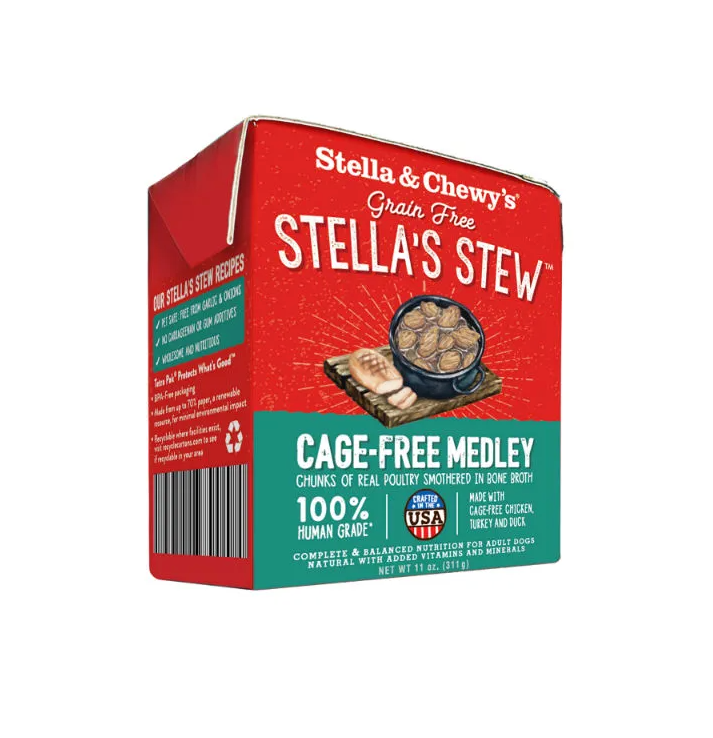 Stella & Chewy's Cage-Free Poultry Medley GF Wet Dog Food (11oz/311g)