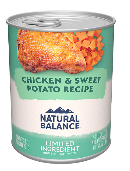 Natural Balance L.I.D. Chicken & Sweet Potato GF Canned Dog Food (13oz/369g)