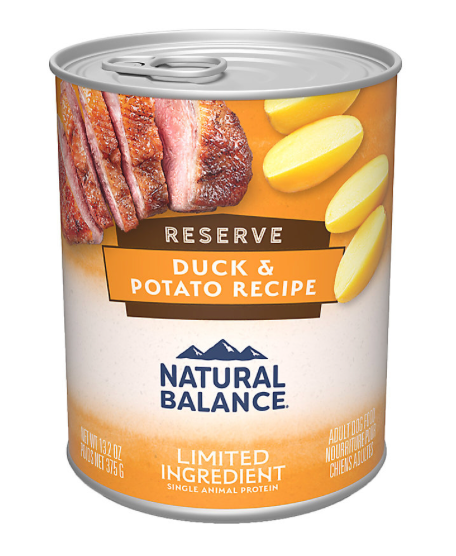 Natural Balance L.I.D. Duck & Potato GF Canned Dog Food (369g/13oz)