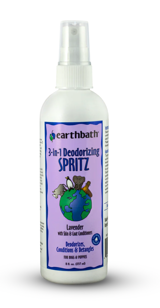 Earthbath 3-in-1 Deodorizing Lavender Dog Spritz (8oz)