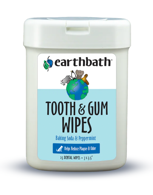 Earthbath Tooth & Gum Wipes (25ct)