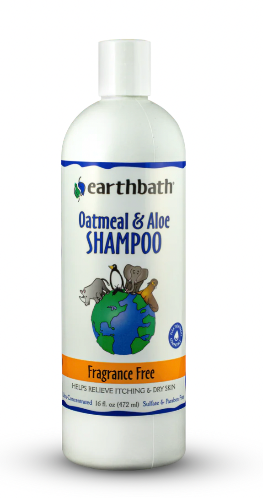 Earthbath Oatmeal & Aloe Dog Shampoo - Fragrance Free (472ml/16oz)