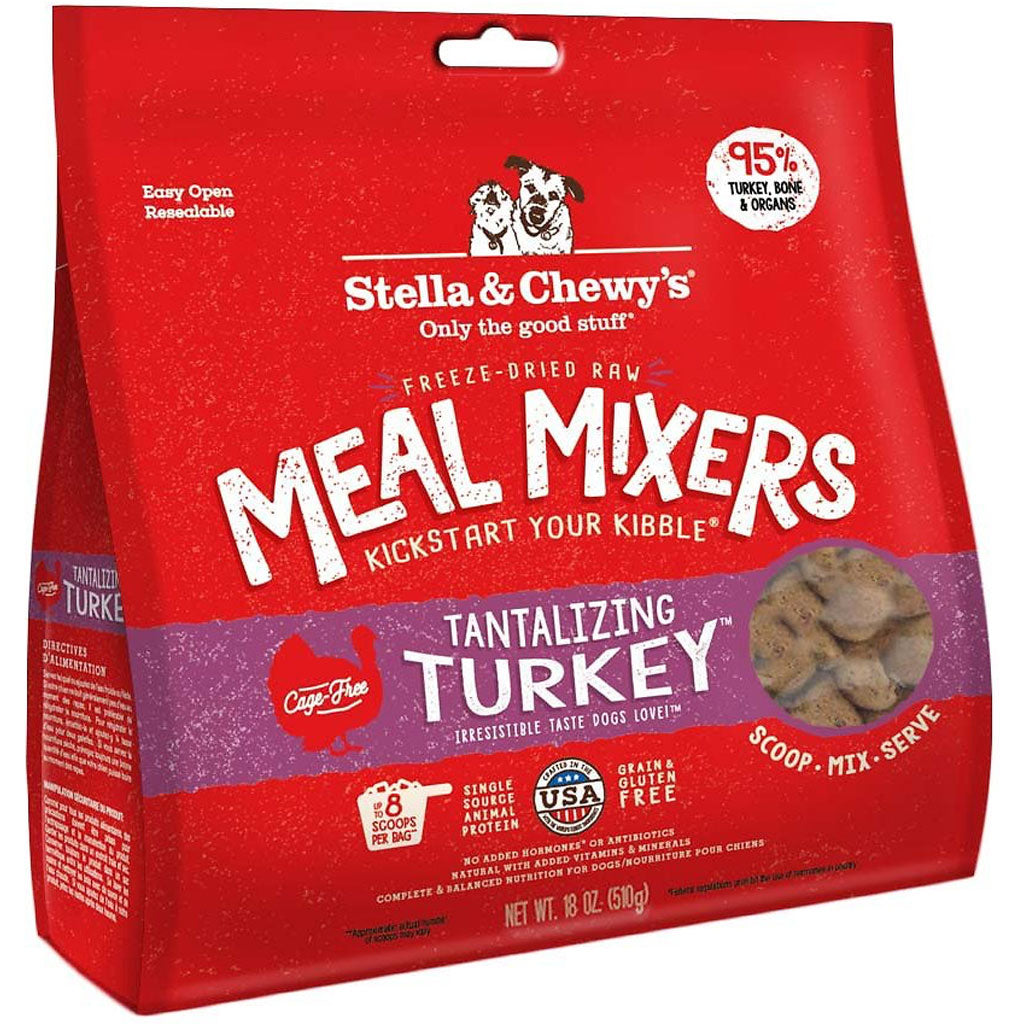 Stella & Chewy's Dog Freeze Dried Tantalizing Turkey Meal Mixers