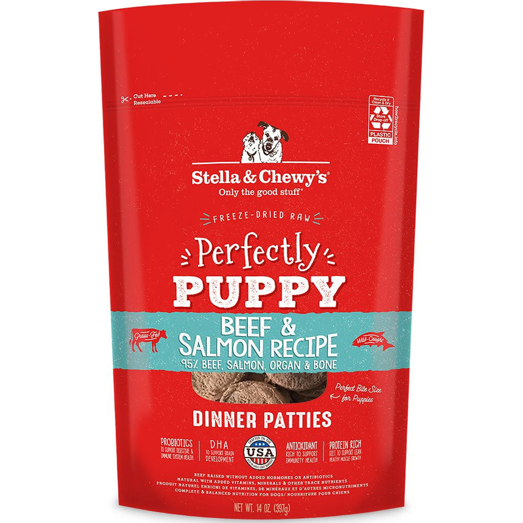 Stella & Chewy's Dog Freeze Dried Perfectly Puppy Beef and Salmon Dinner