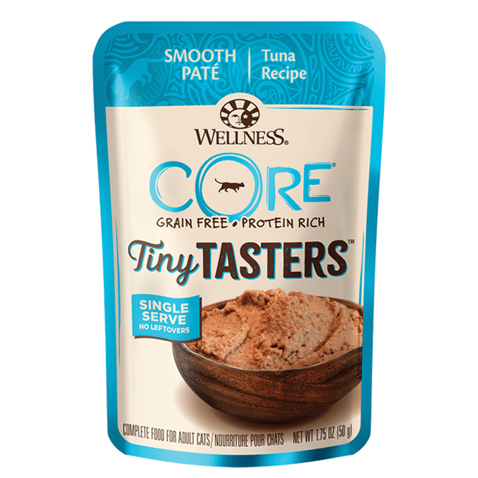 Wellness Core Tiny Tasters - Tuna Smooth Paté GF Cat Food Pouch (1.75oz/50g)