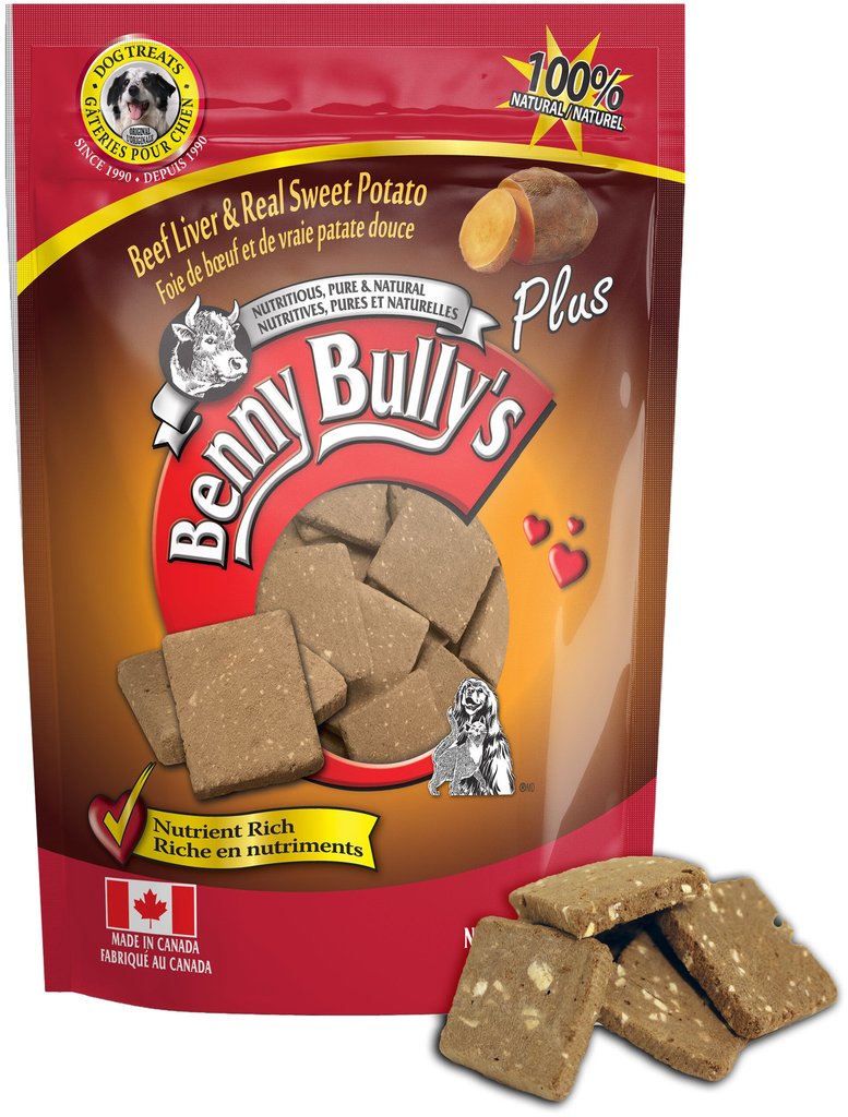 Benny Bully's Beef Liver plus Sweet Potato Dog Treats (2.1oz/58g)