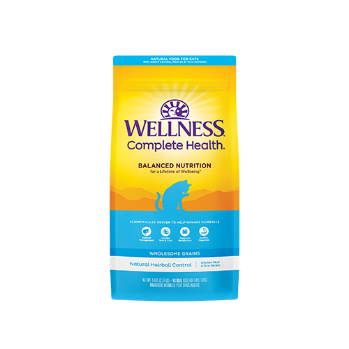 Wellness Complete Chicken - HairBall Control Cat Food (2.27kg/5lb)