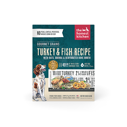 The Honest Kitchen Gourmet Grains - Turkey & Whitefish Dehydrated Dog Food