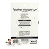 Ware Feather Mouse Cat Toy (2.5&quot;)