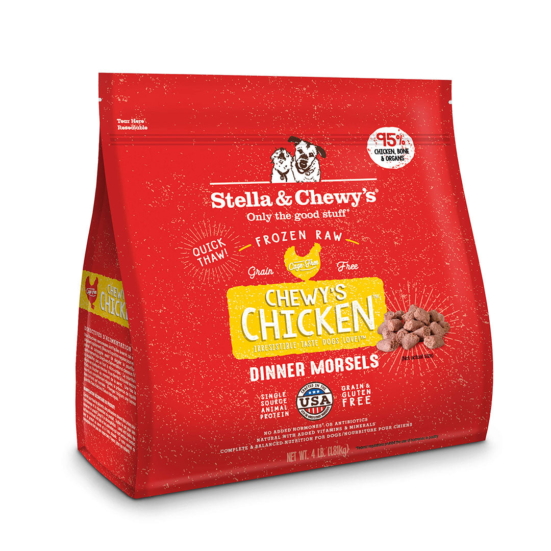 Stella & Chewy's Dog Frozen Raw Chicken Dinner Morsels (1.81kg/4lb)