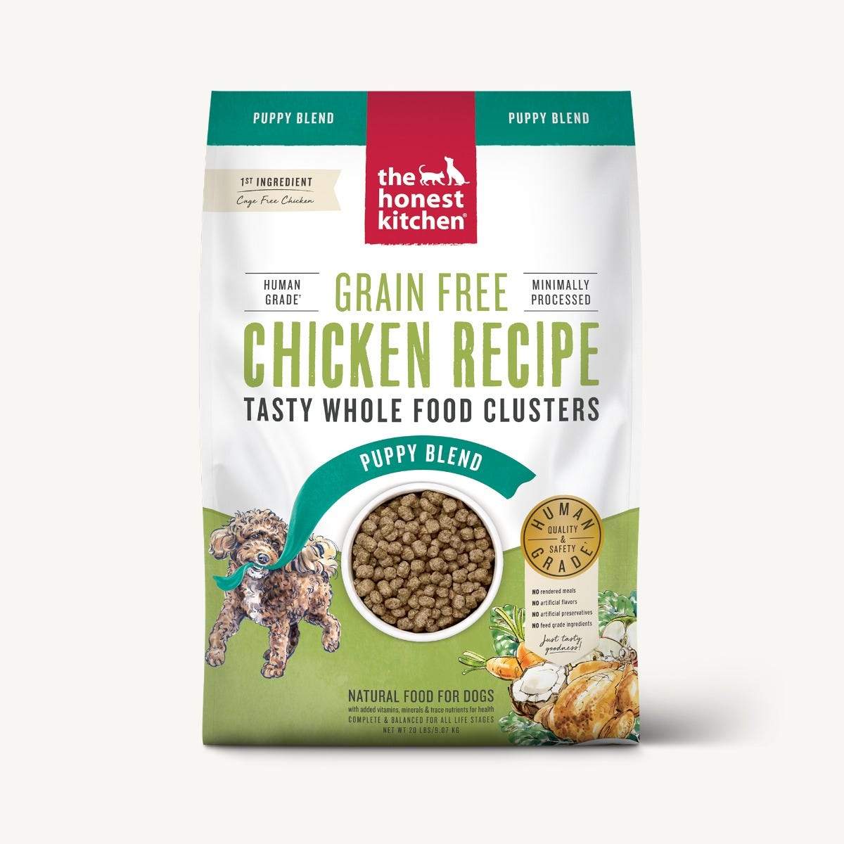 The Honest Kitchen Whole Food Clusters Chicken Recipe GF PUPPY Dog Food
