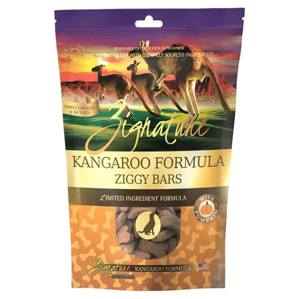 Zignature Ziggy Bars Kangaroo Biscuit Dog Treats (12oz/340g)