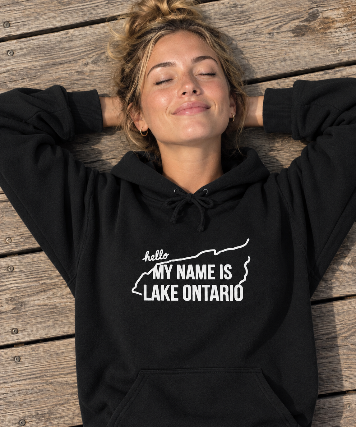 Neighbourhoodie "My Name is Lake Ontario" Human Hoodie Sweatshirt
