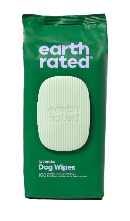Earth Rated Grooming Wipes Lavender Scented 100 Pack