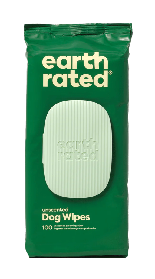 Earth Rated Grooming Wipes Unscented 100 Pack
