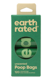 Earth Rated Unscented Refill Rolls (8 rolls/120 bags)