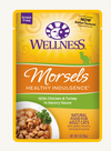 Wellness Healthy Indulgence Morsels Chicken &amp; Turkey GF Cat Food Pouch (3oz/85g)