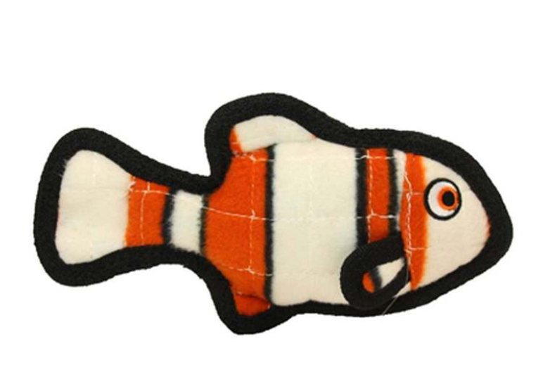 Tuffy Ocean Creatures - Jr. Fish Dog Toy (Orange)
