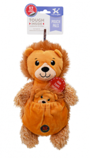 Charming Pet Pouch Pals - Lion Plush Dog Toy