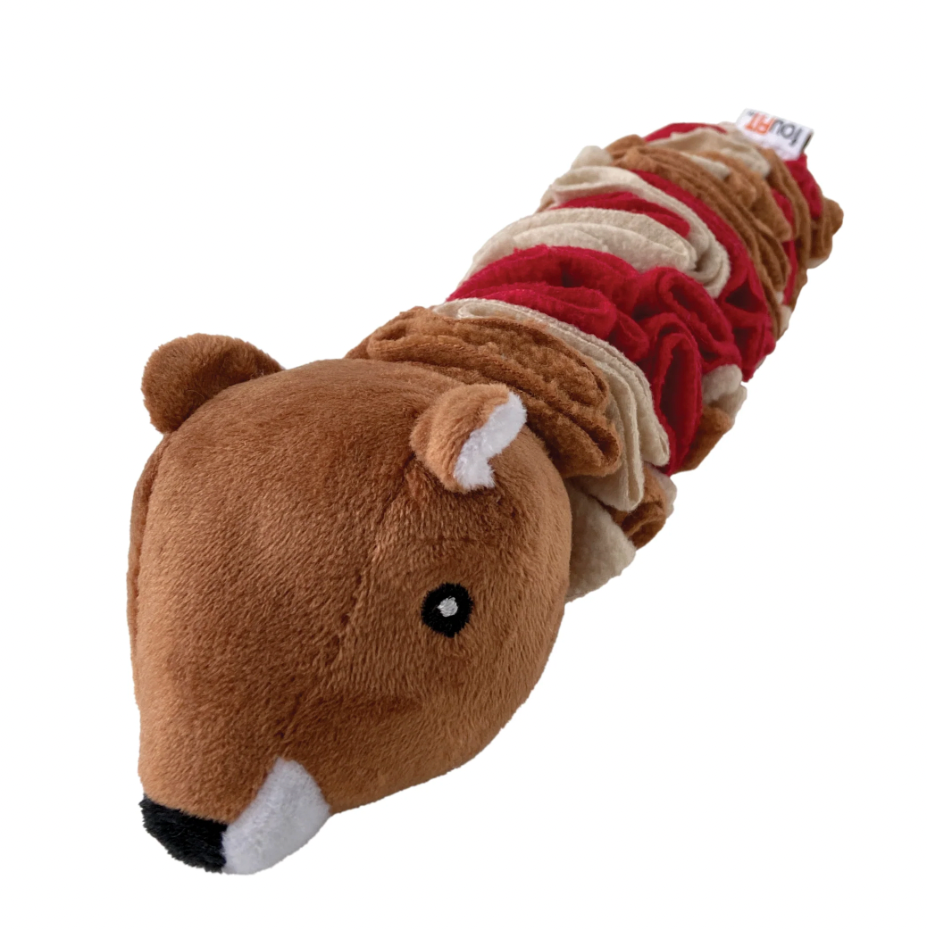 FouFouBrands FouFit Woodland Snuffles - Squirrel Dog Toy