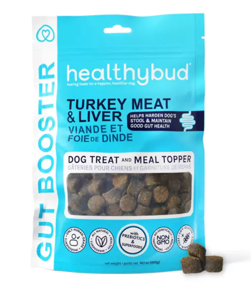Healthybud Dog Treat Gut Booster Turkey & Liver (4.5oz/130g)