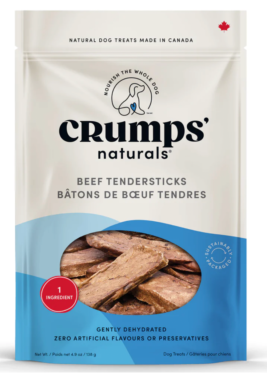 Crumps Naturals Beef Lung Tendersticks Dog Treats (8.8oz/250g)