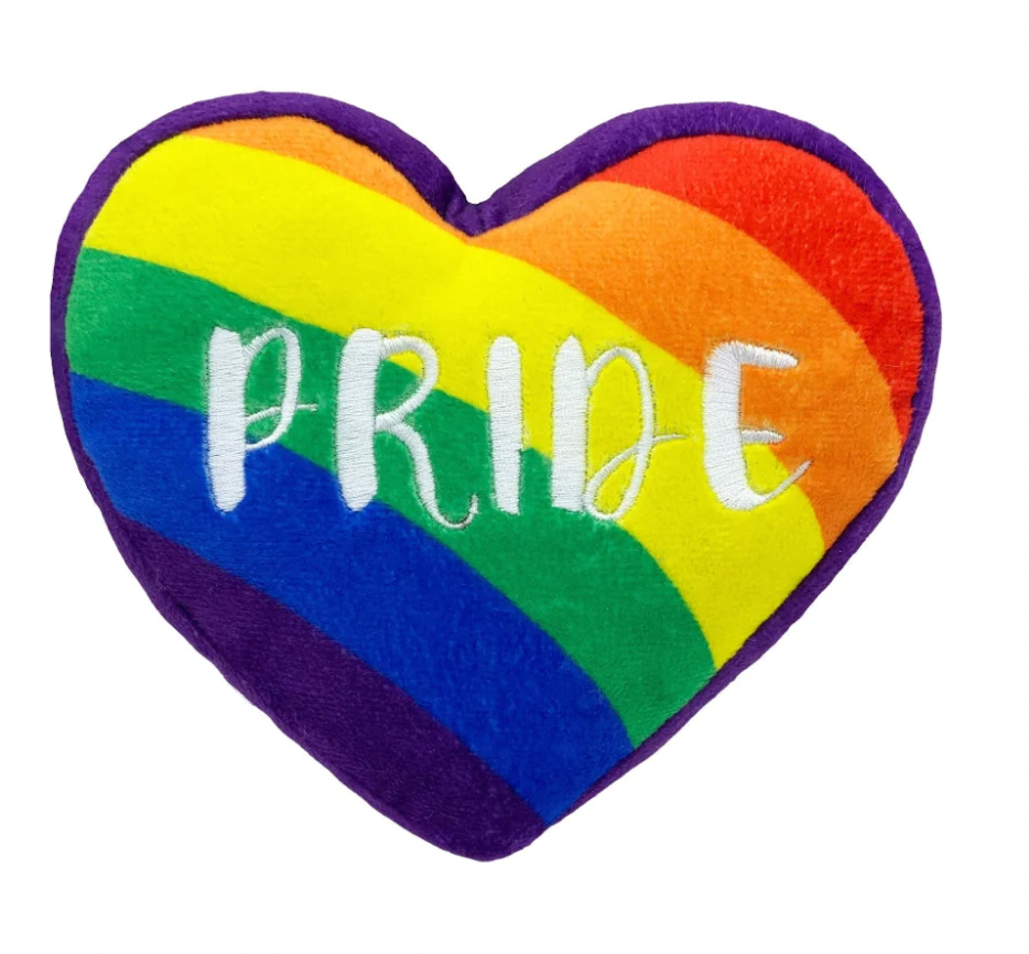 Huxley &amp; Kent Lulubelles Power Plush - Pride Heart Dog Toy