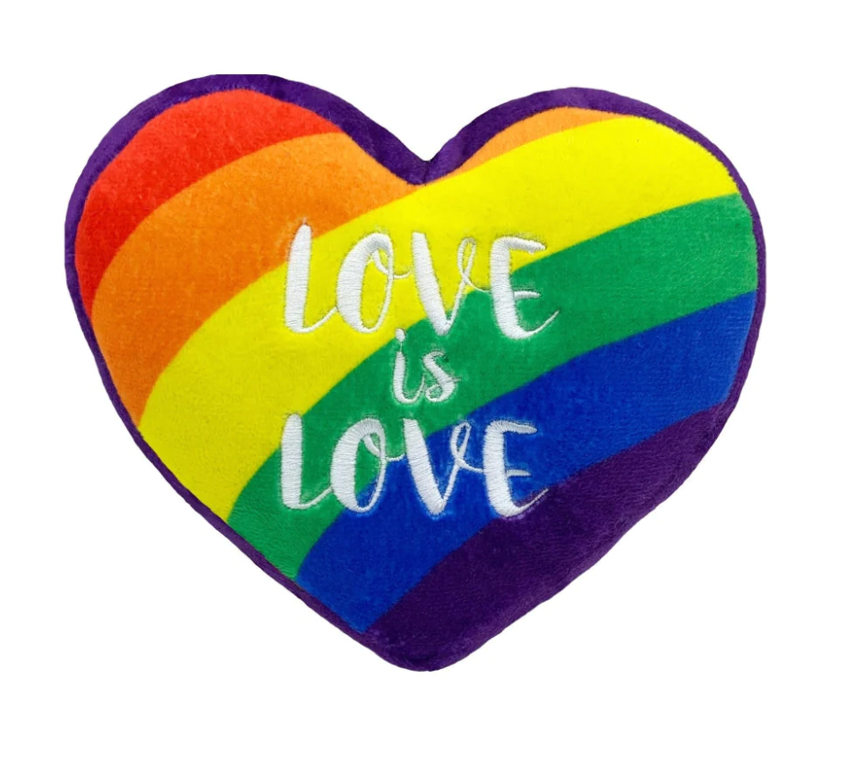 Huxley &amp; Kent Lulubelles Power Plush - Pride Heart Dog Toy