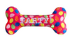 Huxley &amp; Kent Lulubelles Power Plush - Party Time Pink Bone Dog Toy